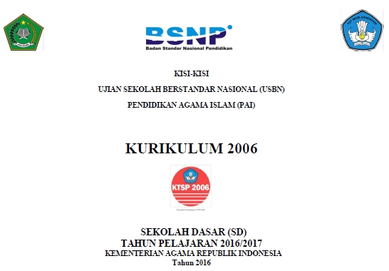 Download KisiKisi Soal USBN PAI SD 2017 KTSP Download KisiKisi Soal USBN PAI SD 2017 KTSP