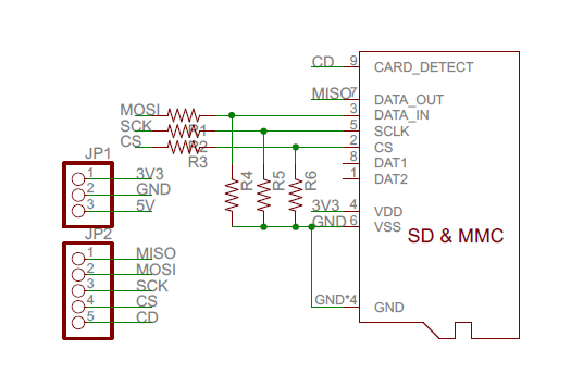 Research Design Lab: Micro SD Memory Card interface for 3.3V MCU