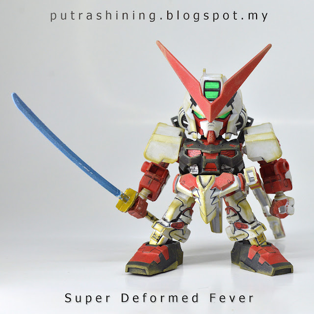 SD Gundam EX-STANDARD Gundam Astray Red Frame custom weather by Putra Shining