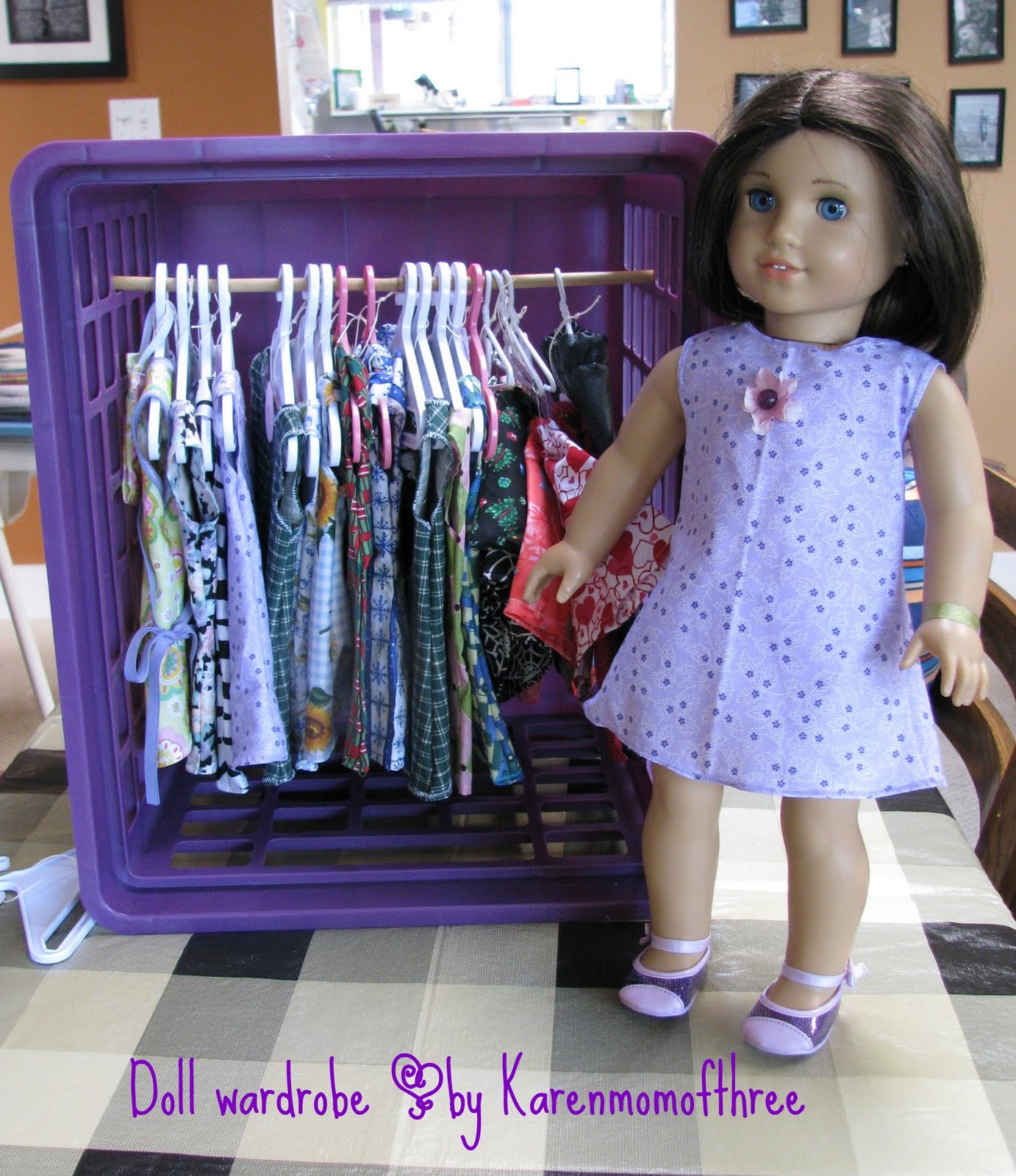 Karen Mom of Three's Craft Blog Make your own Doll wardrobe for under 10!