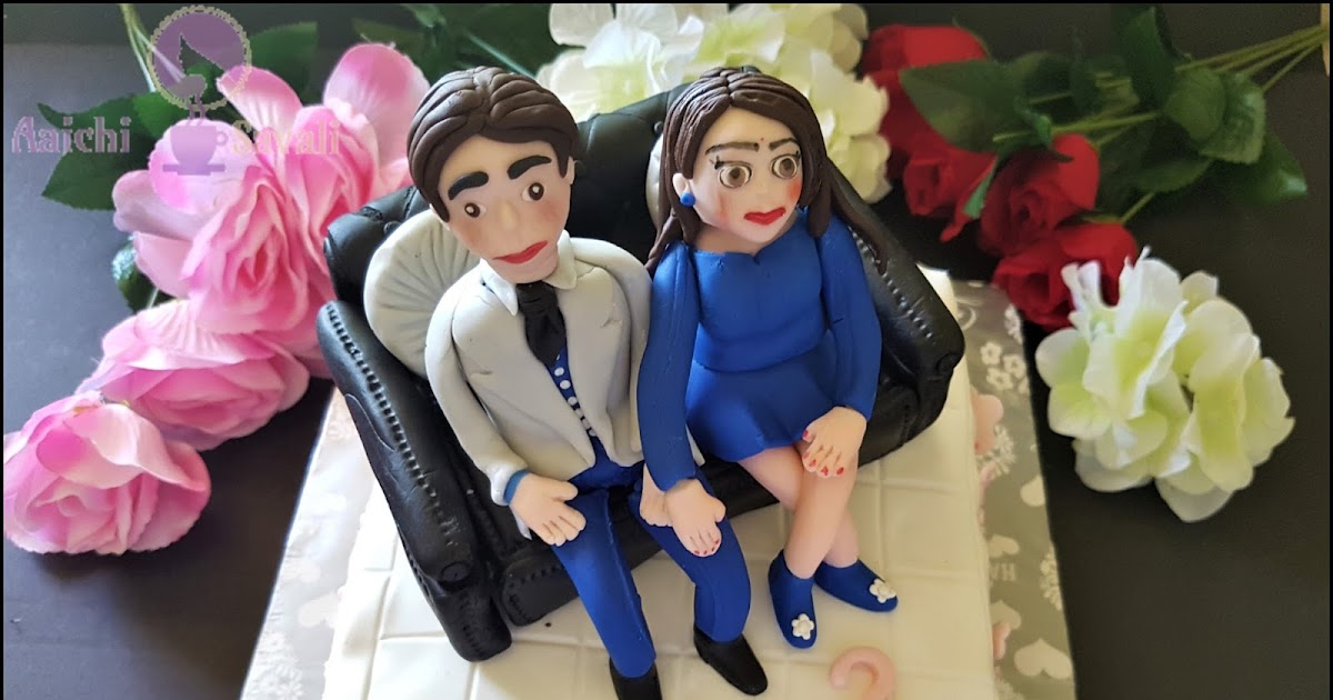 How to Make Edible Fondant Leather Sofa Cake Topper Aaichi Savali