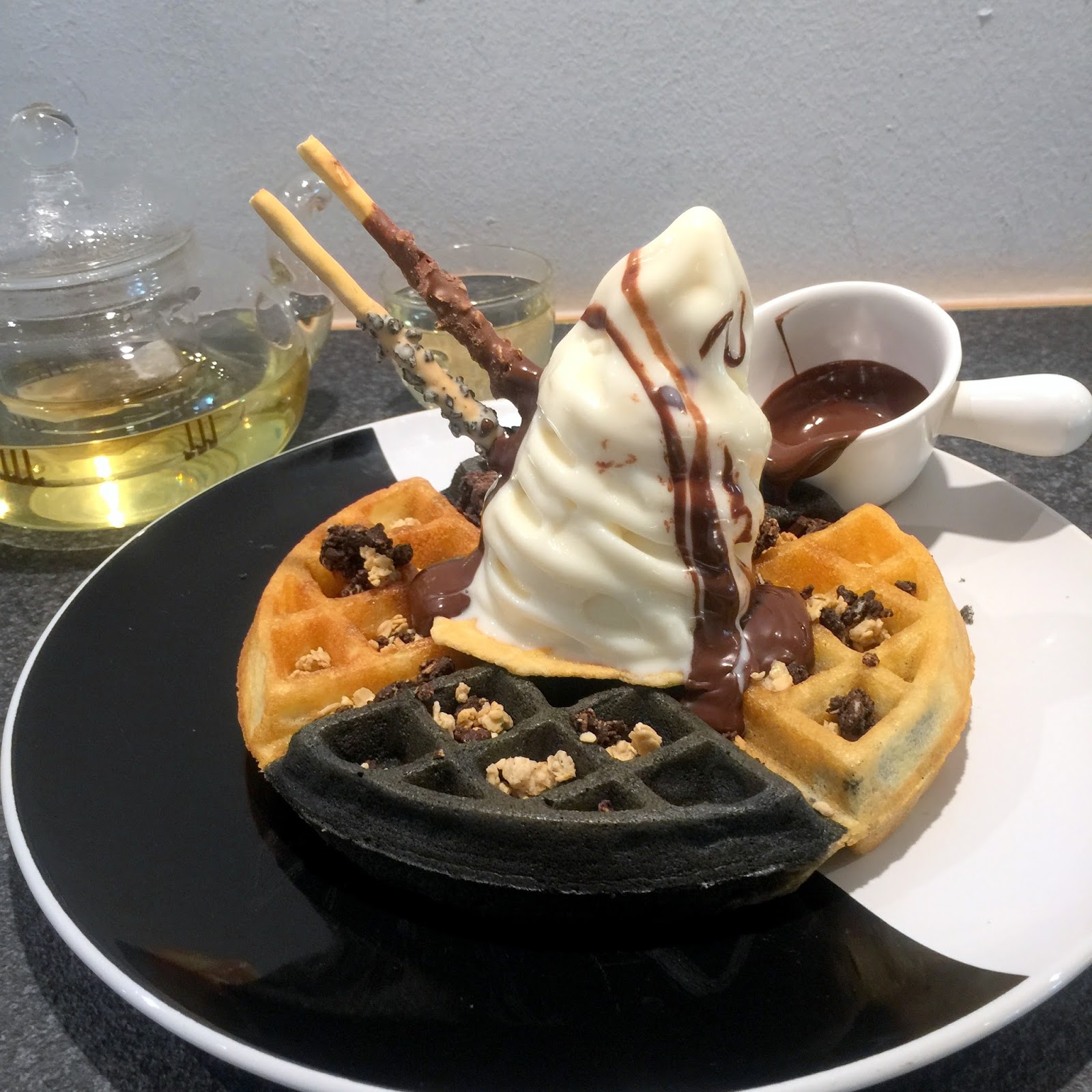 Twenty Grammes Cafe Yuan Yang Waffles and Salty Salted Egg Yolk