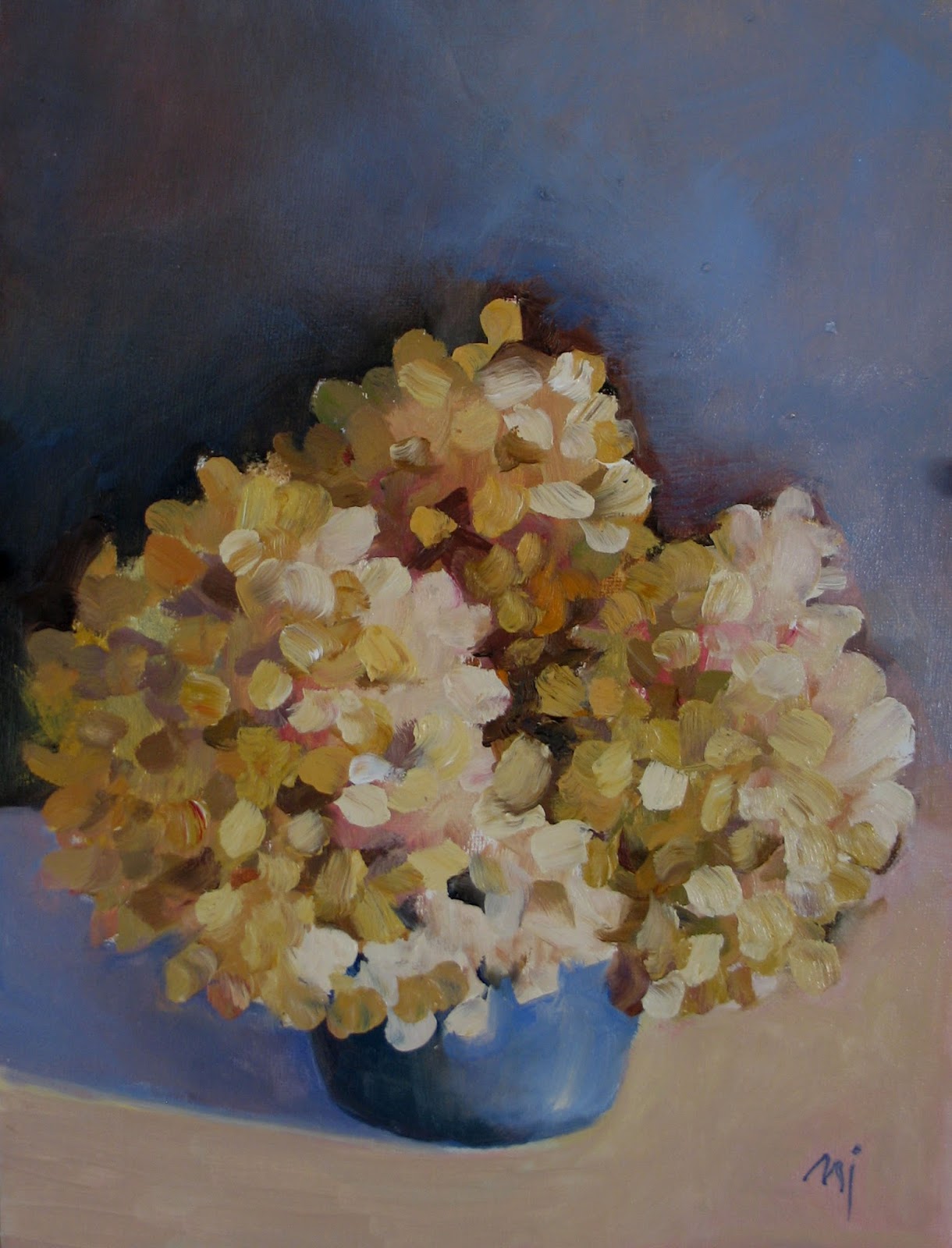 Nel's Everyday Painting Dried Hydrangea NA