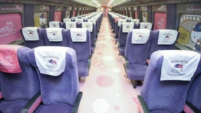  Serba Hello Kitty, Inilah Kereta Api Super Cepat Ala Jepang