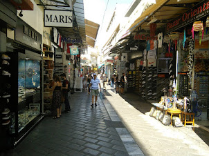 A view of Athens "Flea Market at Monastiraki Square.