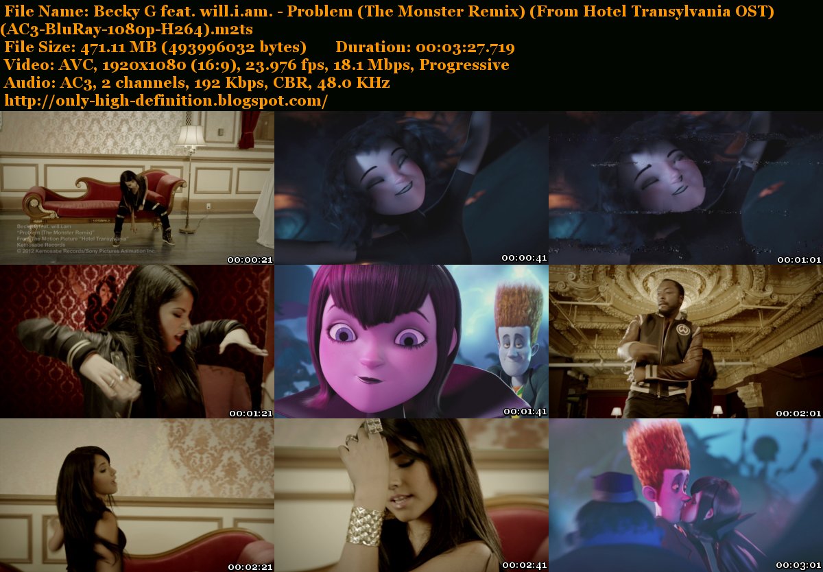 Only High Definition Becky G Feat Will I Am Problem
