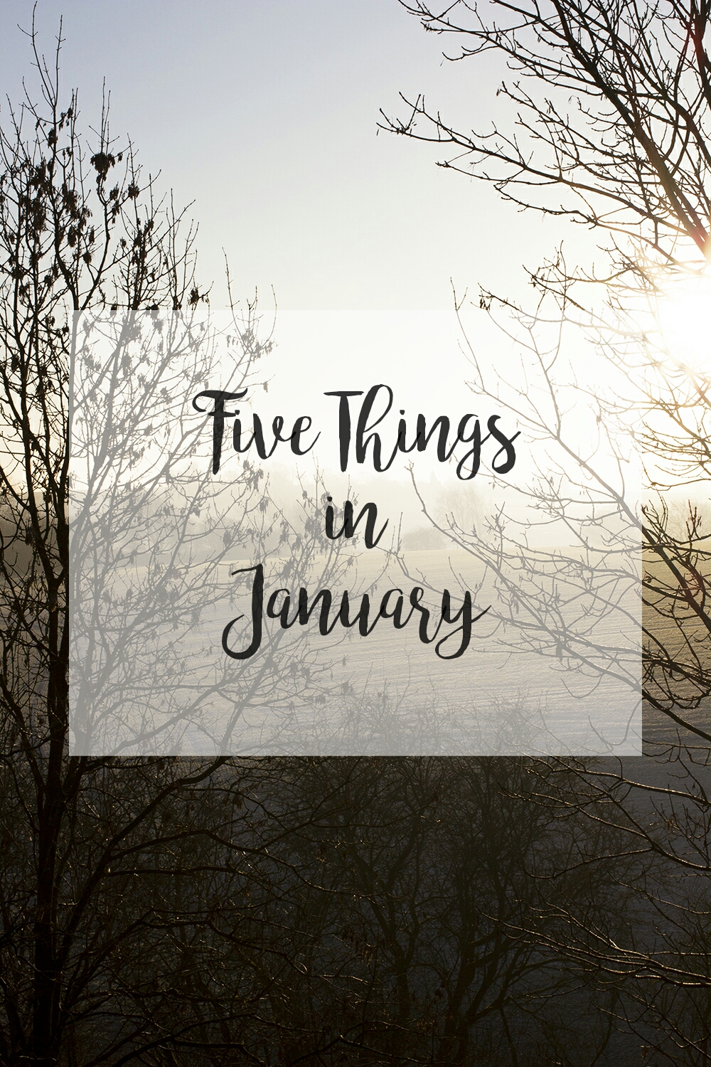 Five Things in January