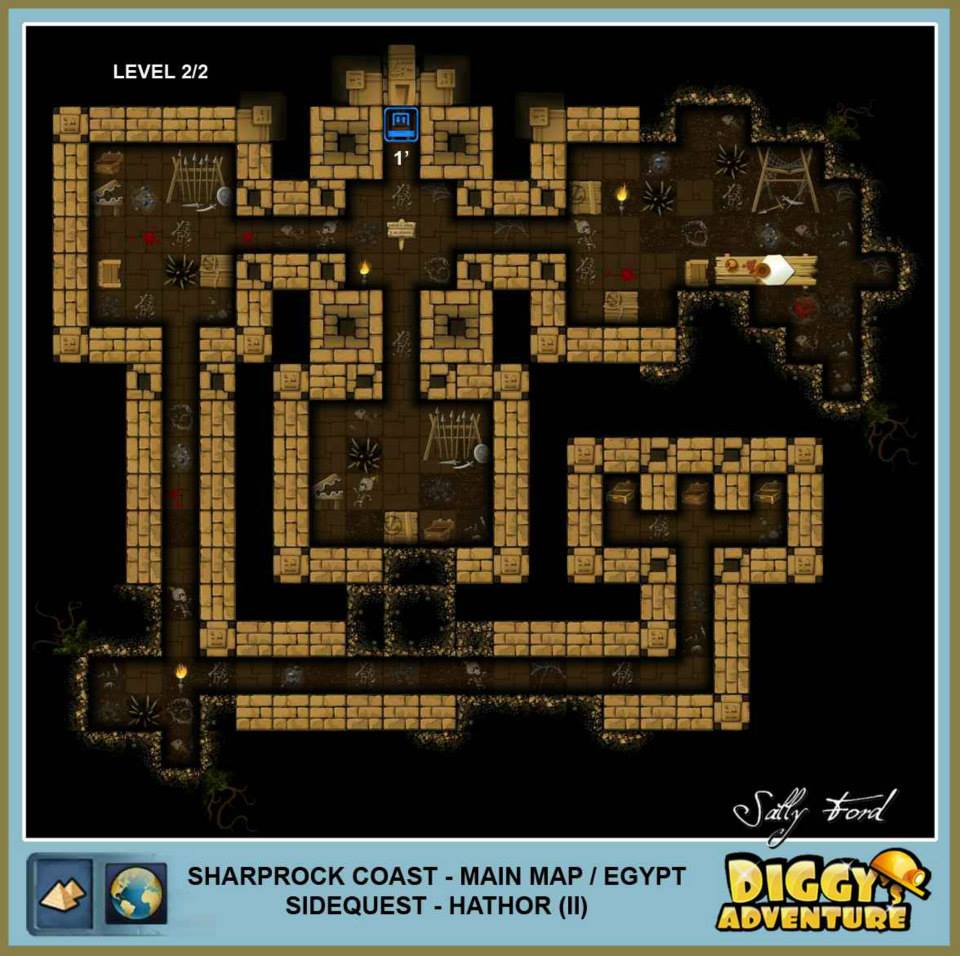 Diggy's Adventure Walkthrough: Egypt Main / Sharprock Coast