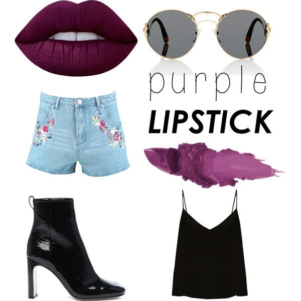 Purple lips...