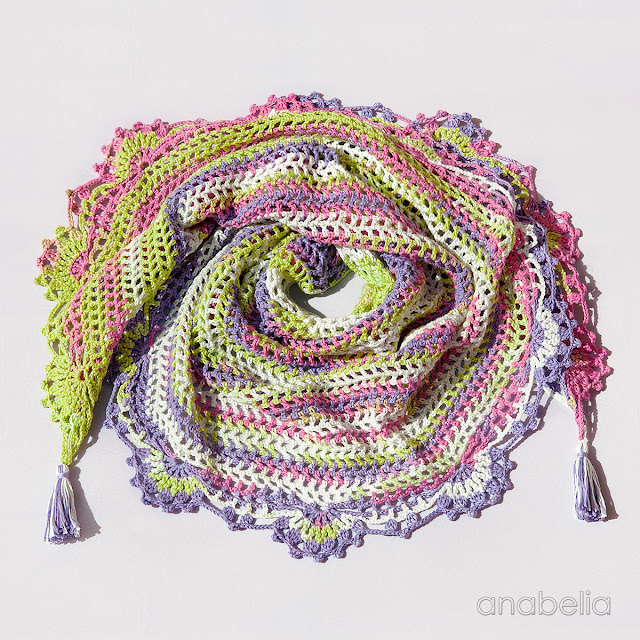 Light summer crochet shawl by Anabelia Craft Design Light summer crochet shawl by Anabelia Craft Design