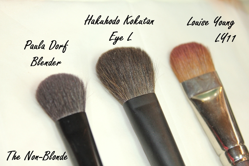 Hakuhodo Kokutan Eye Shadow Brushes L and M The NonBlonde