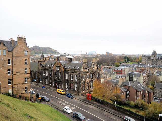 Views from the Esplanade outside Edinburgh Castle, Royal Mile, Edinburgh