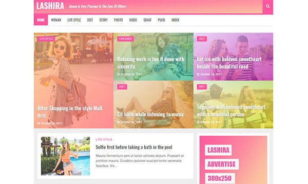 Lashira Blogger Template Lashira Blogger Template