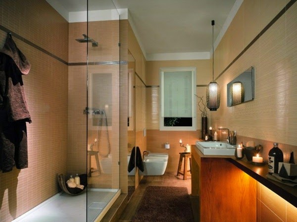 Modern bathroom tiles oasis in neutral colors