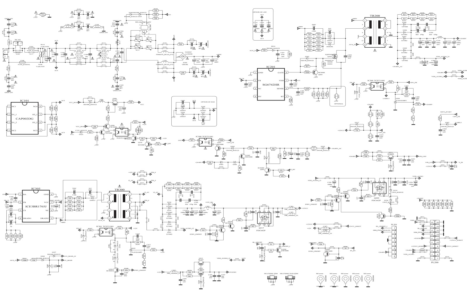 Electro help: Sharp LED TV-LC-32LD145, LC-39LD145 – SMPS schematic, How