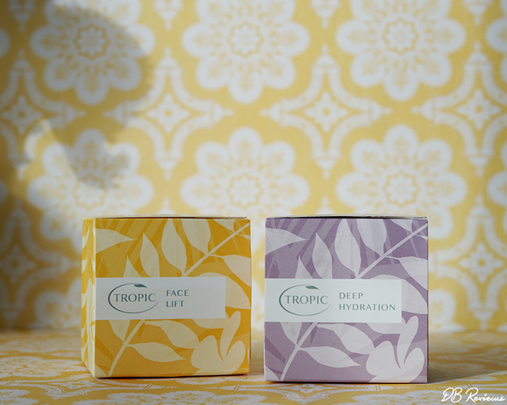 Tropic Skincare Deep Hydration and Face Lift Mask DB Reviews UK