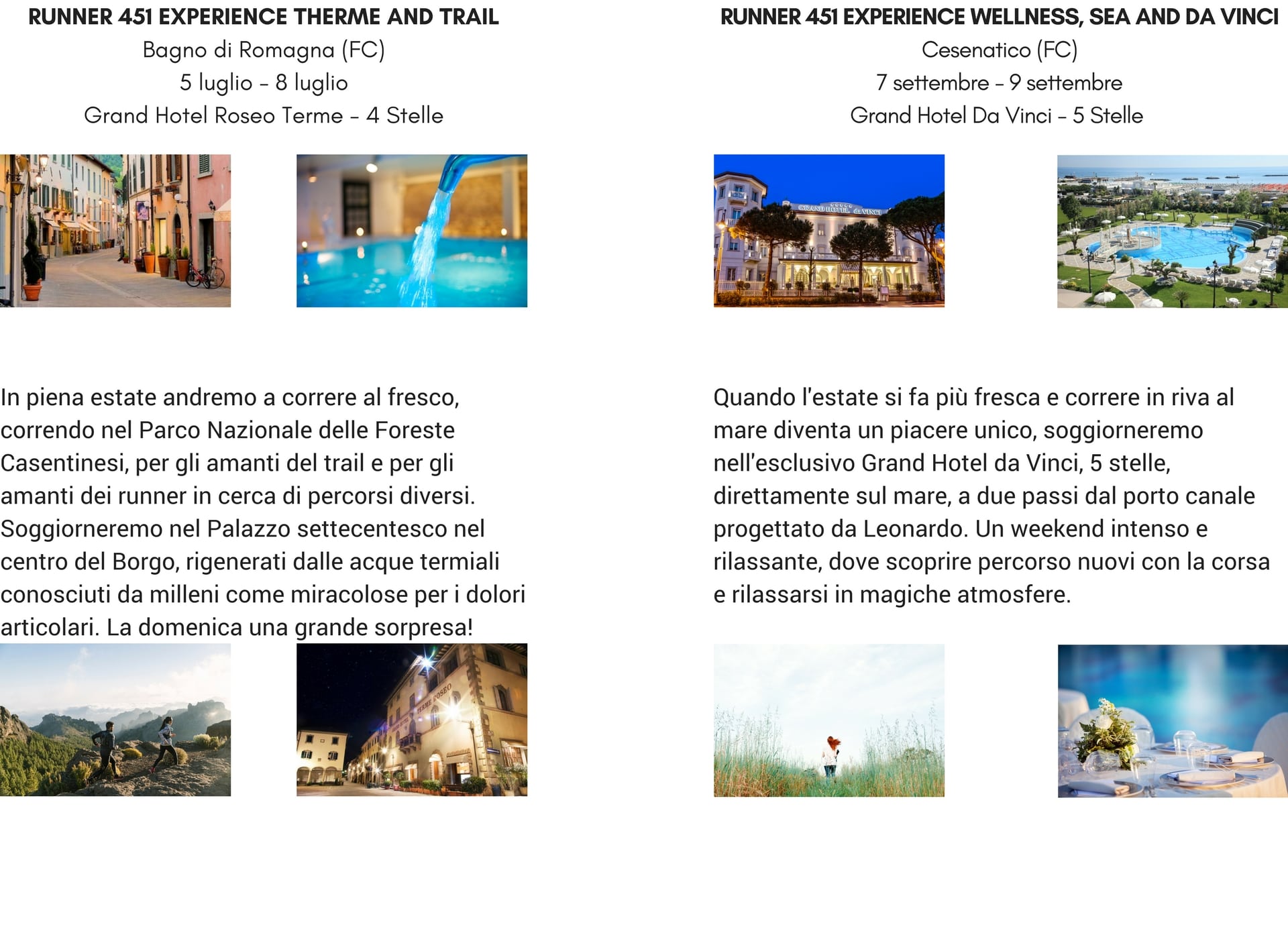 VACANZE CORSA STAGE CORSA
