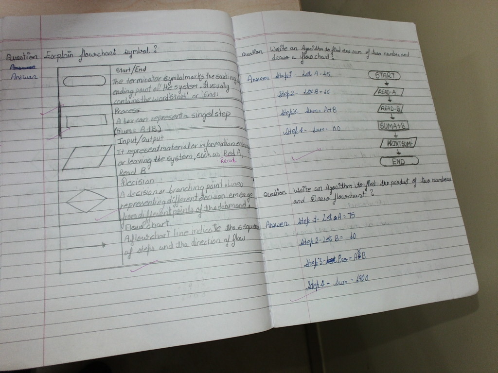 PIS VADODARA STD 5: computer -Algorithm and Flowchart