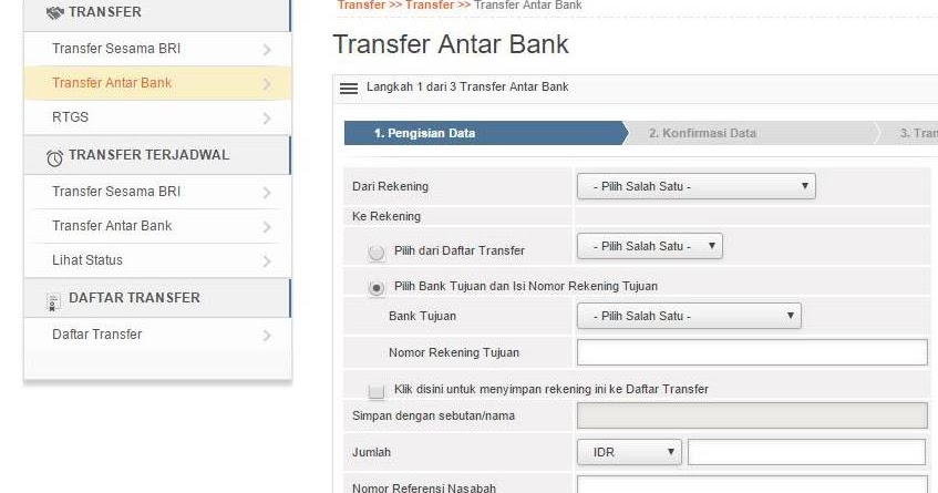Cara Transfer Dari BRI ke Bank Lain Via Banking