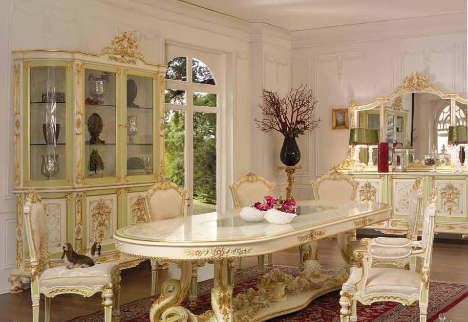 Dining Table Reproduction in Louis XVI Style Luxury Classic French Furniture