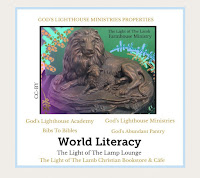 The Light of the Lamb Christian Book Store & Cafe Lion and Lamb bronze paper weight image group logo not for share