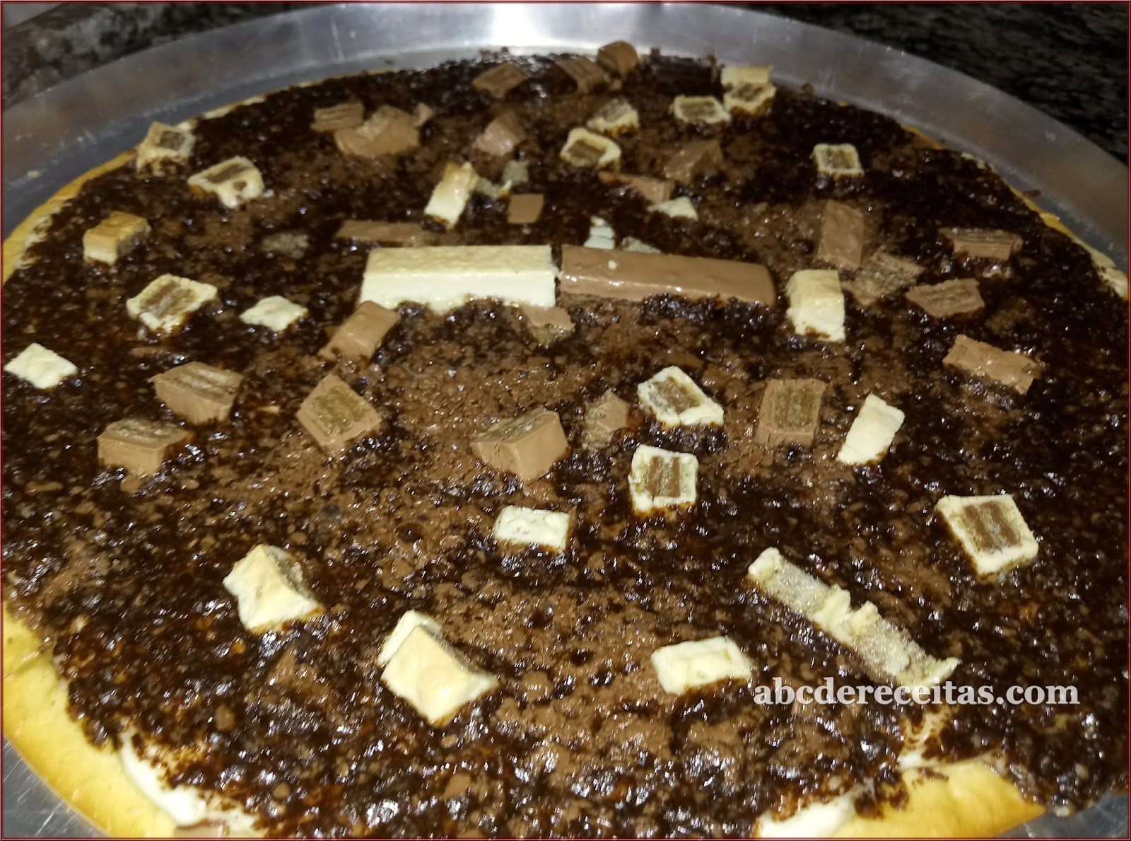 ABC de Receitas Pizza de Kit Kat