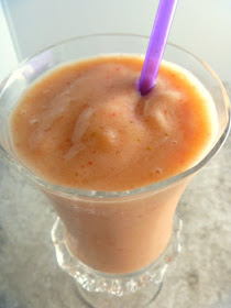 Take yourself virtually to the tropics with my Tropical Sunset Smoothie.  It's a perfectly refreshing drink made for hot summers. - Slice of Southern