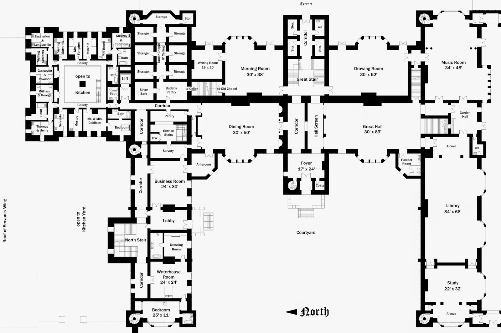 Lord Foxbridgein progress Floor Plans Foxbridge Castle