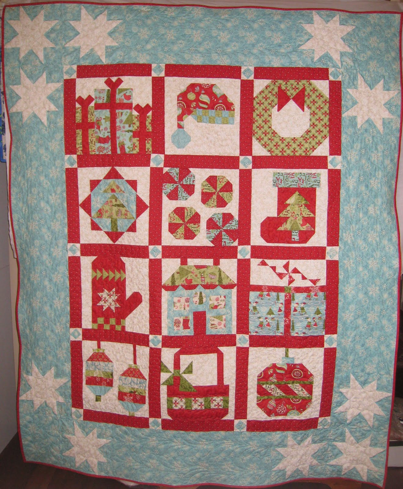 Vintage Christmas Sampler Quilt Blocks - Diary of a Quilter - a quilt blog