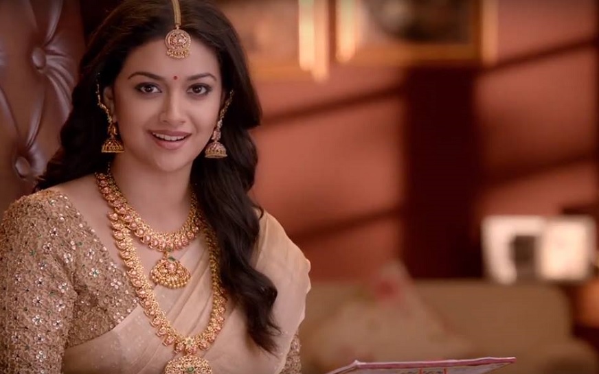 Desi Actress Pictures Keerthy Suresh In Avr Jewellery Ad Images Desipixer Keerthy suresh in yellow net saree. desi actress pictures keerthy suresh