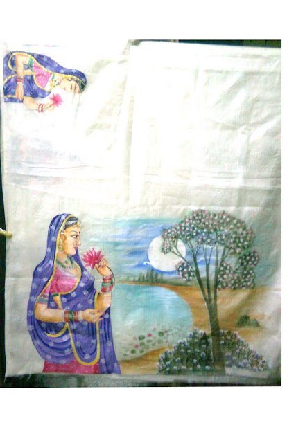 Fabric Painting, Saree Painting, Panjabhi Dress Painting, Cloth Painting in Hyderabad | ARTNVN