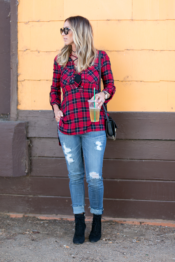 red plaid for fall