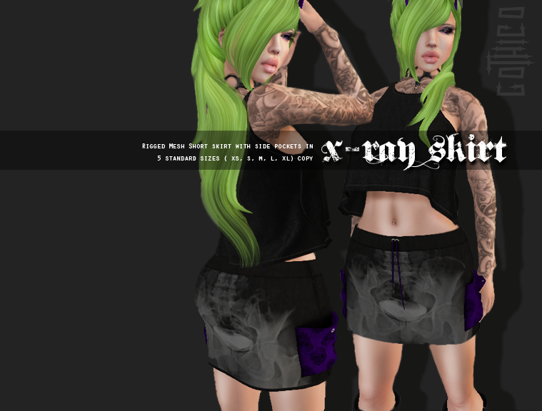 Goth1c0 XRay skirt from Goth1c0