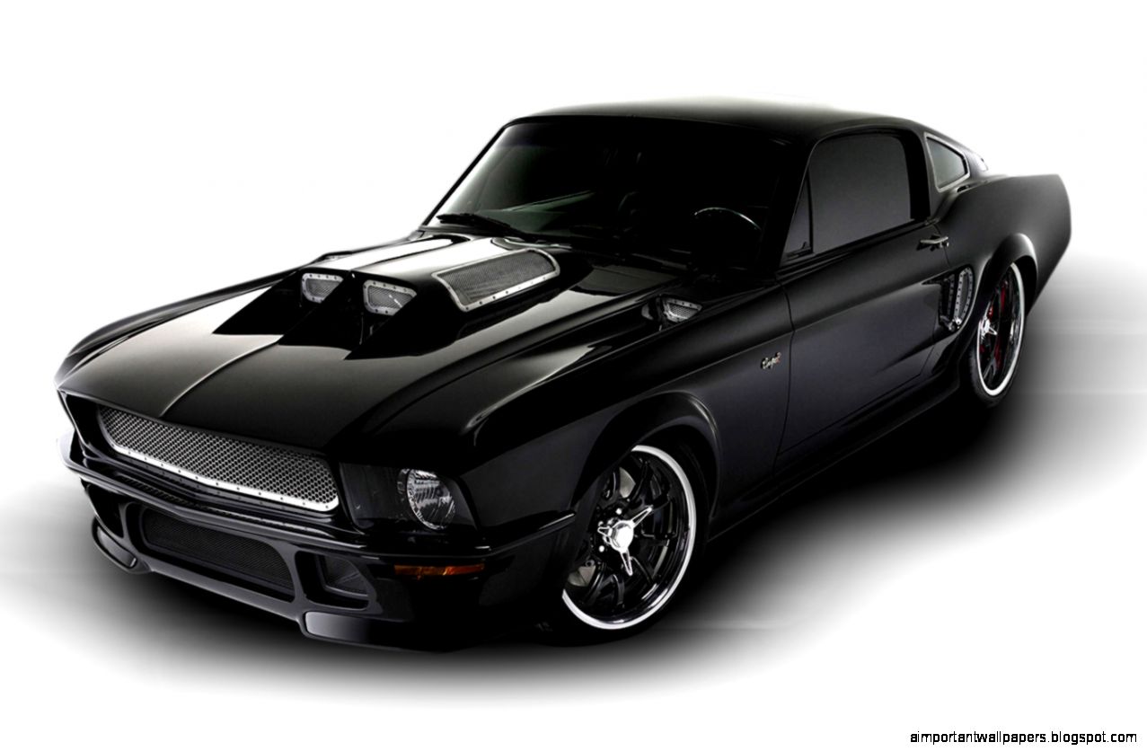 Classic Black Ford Mustang
