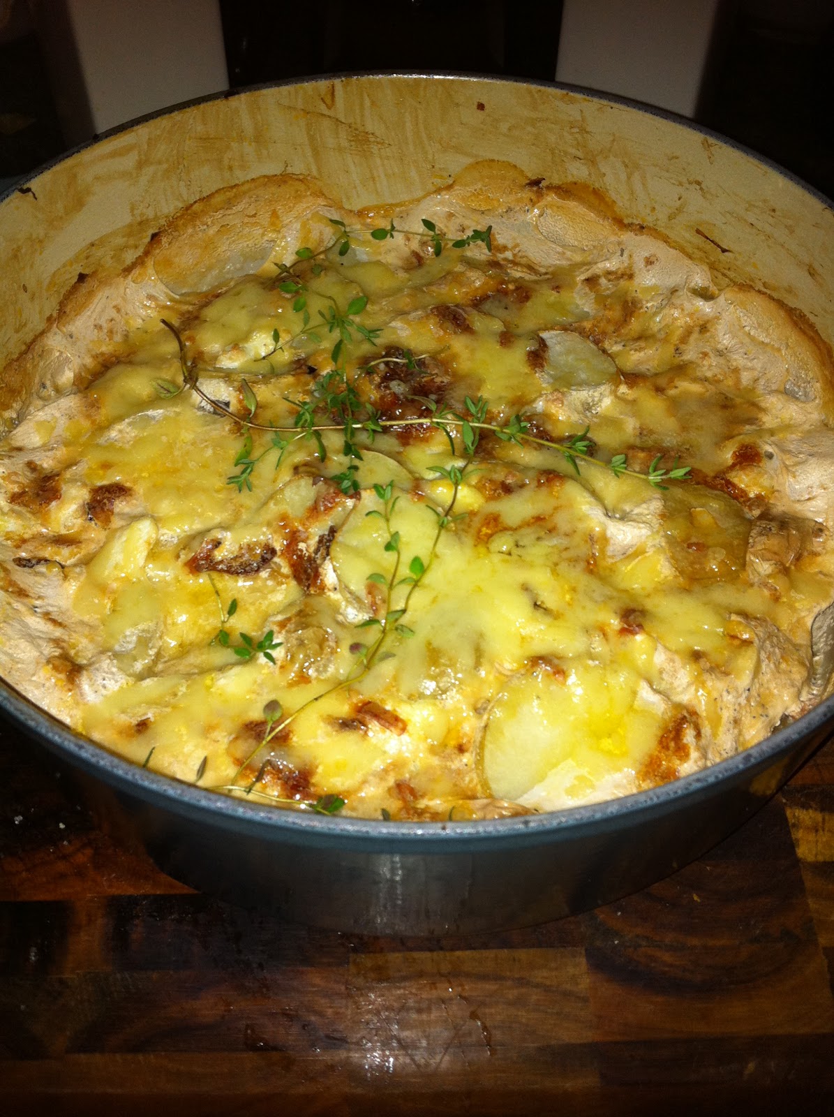 Lara's Kitchen Goat Cheese & Potato Gratin