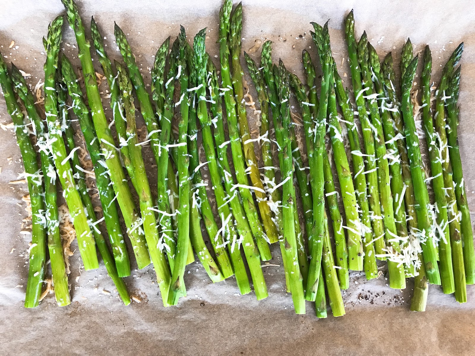 Roasted Asparagus with Parmesan and Balsamic Glaze