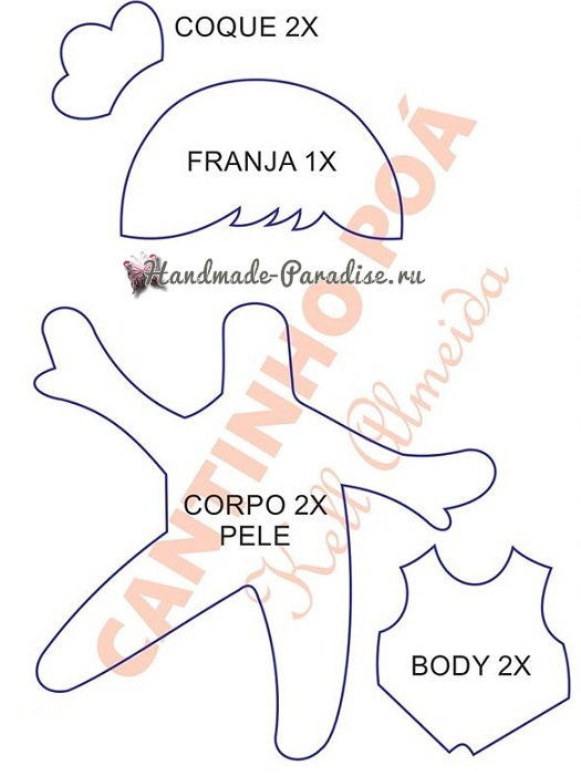 Шаблоны балеринок с фотографии ниже (слева) (1)