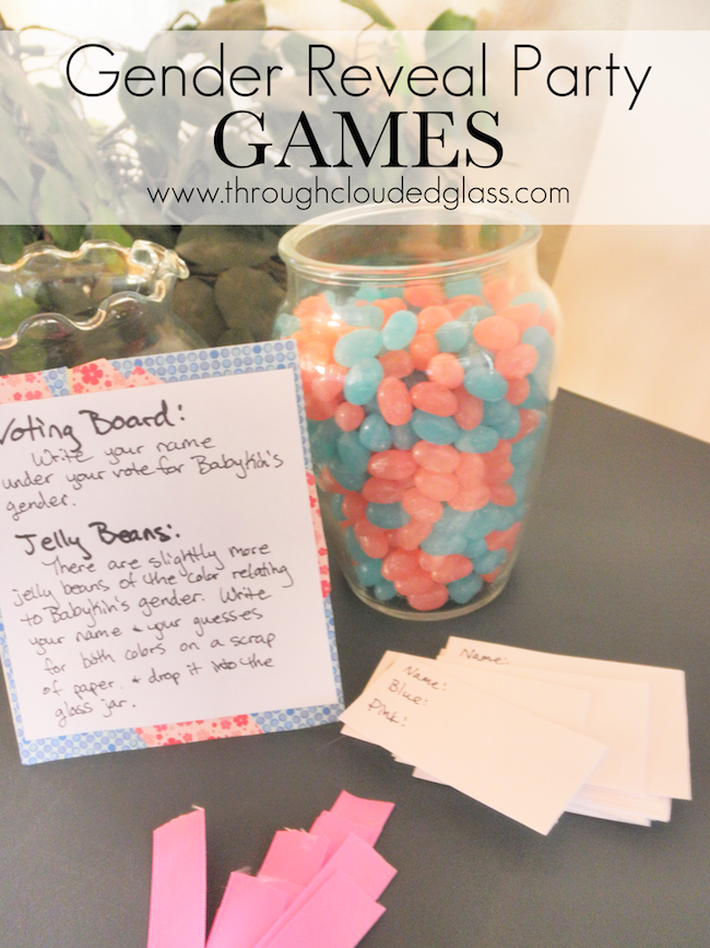 Gender Reveal Party Games Through Clouded Glass