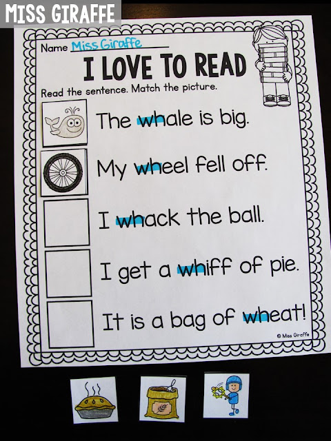 WH worksheets and activities and lots of ideas for teaching all the digraphs