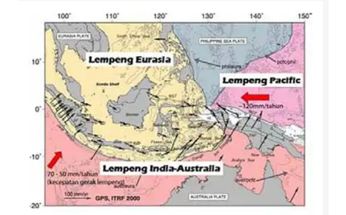 Secara Geologis Indonesia Terletak Pada Pertemuan Tiga Lempeng Tektonik