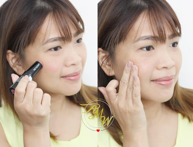 a photo of how to use Revlon Insta-Blush Review in shade Berry Kiss_askmewhats