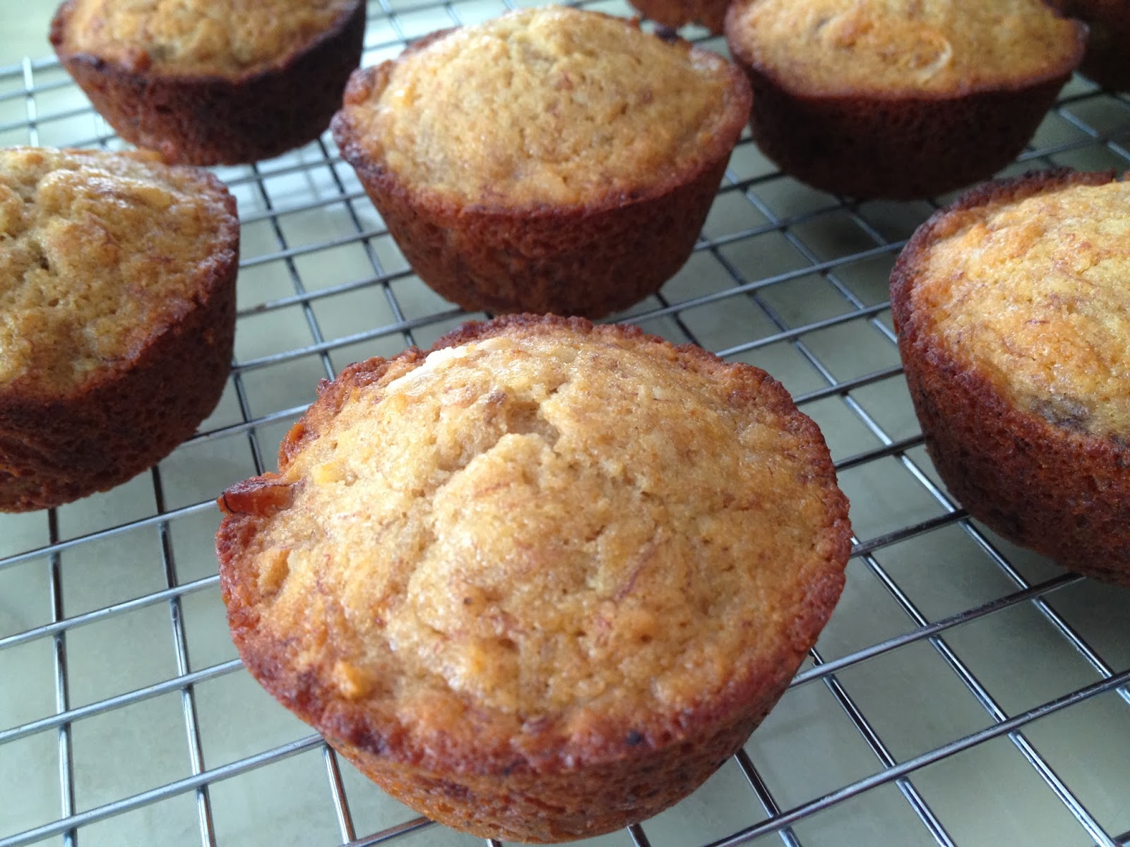 A Blue Sky Kind of Life: Forget winter, eat these: Banana-Coconut Muffins
