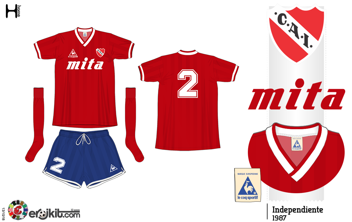 Kit Design, by eroj: 1987 Independiente Home