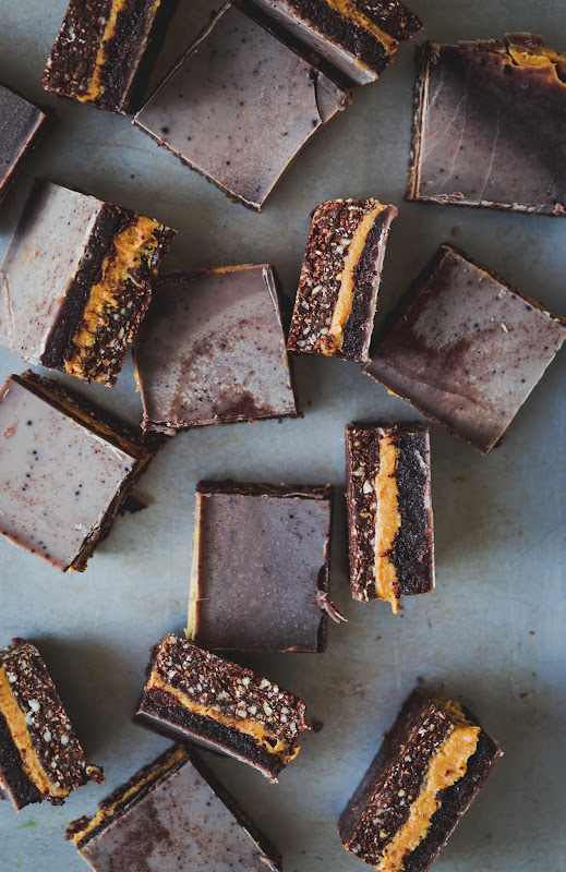 Milk and Honey Raw Vegan Peanut Butter Brownie Bites