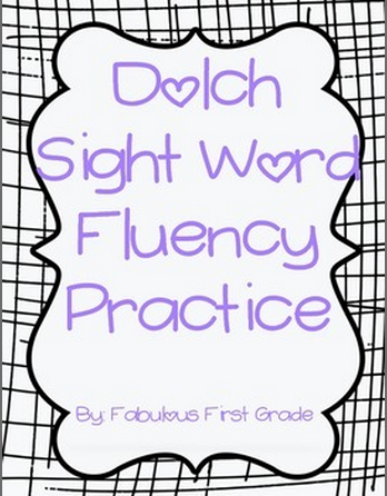 Fabulous First Grade: Fluency Practice