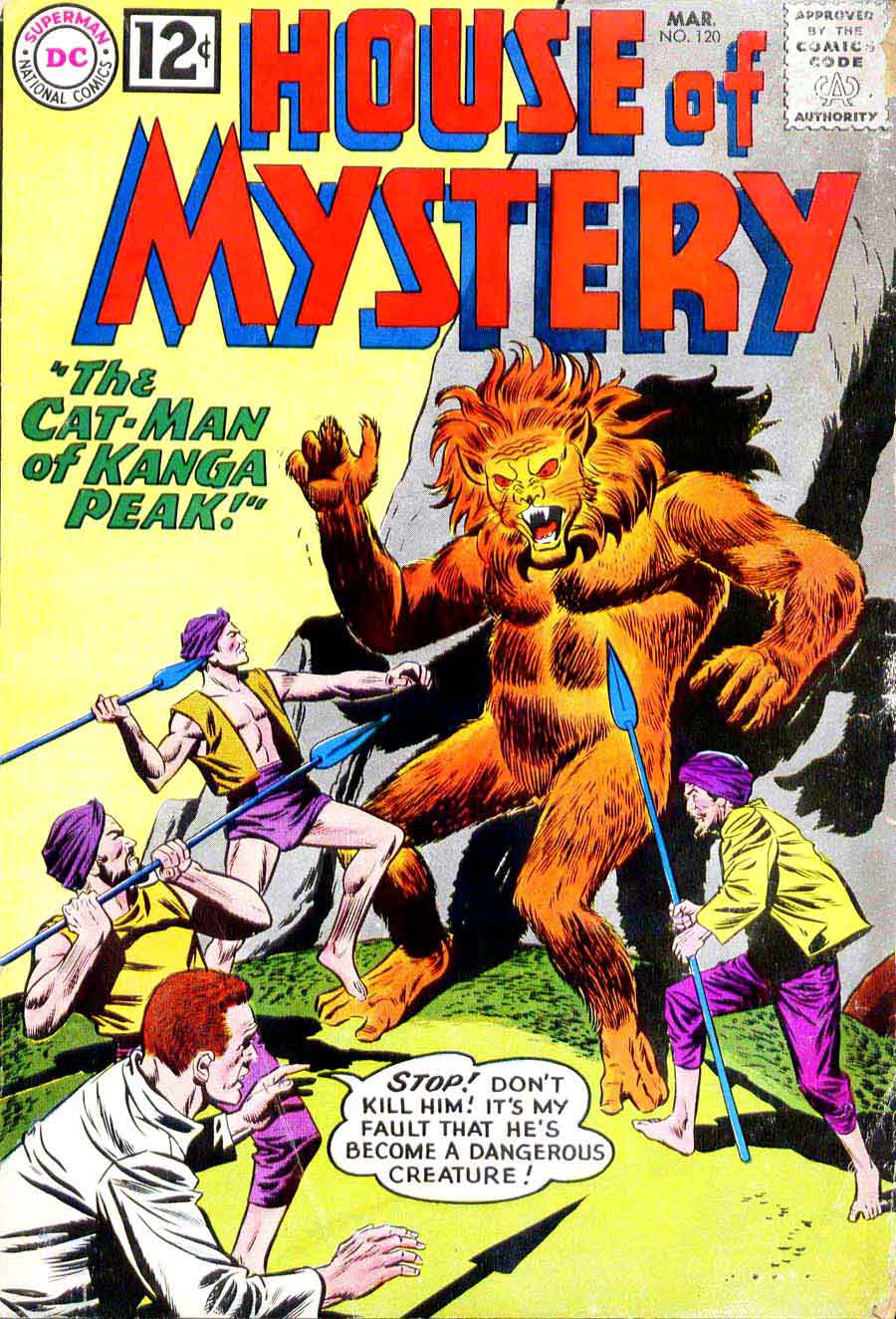 House of Mystery #120 silver age dc comic book cover