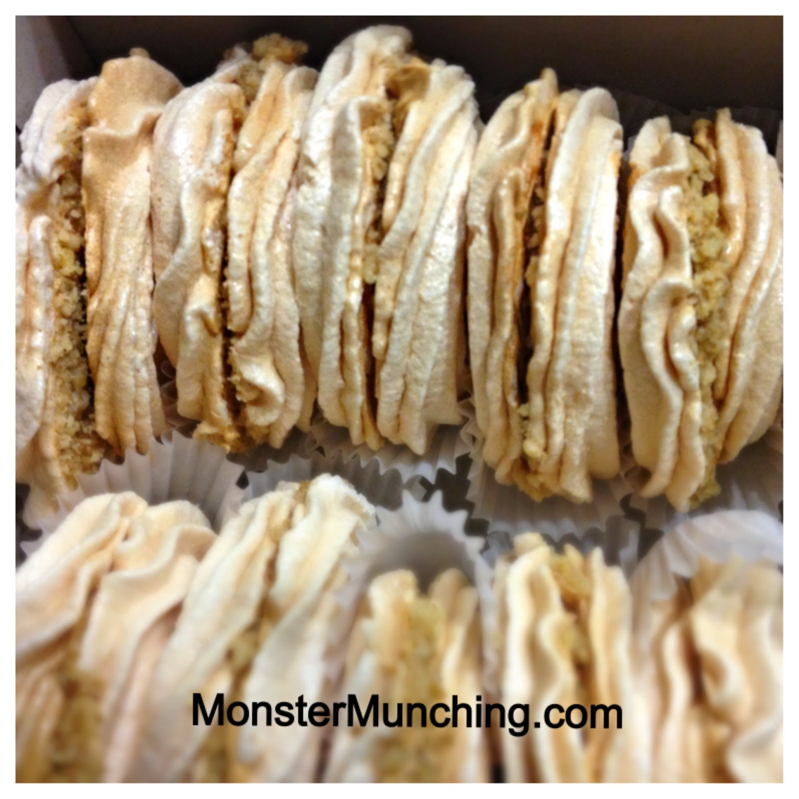 Monster Munching Meringue Cookie Sandwiches at Karina's Cake House