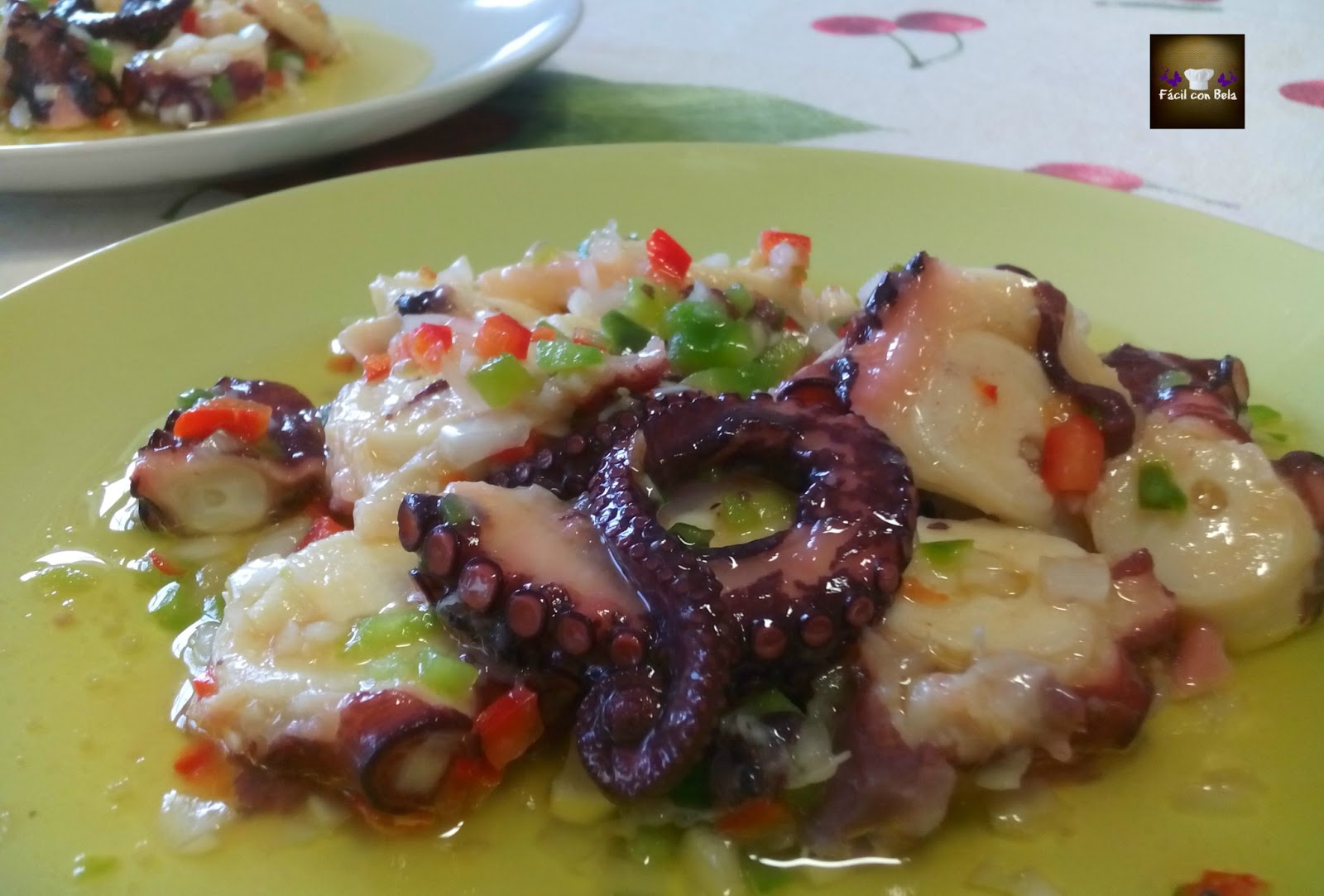 Recetas Fácil con Bela: PULPO A LA VINAGRETA Recetas Fácil con Bela: PULPO A LA VINAGRETA
