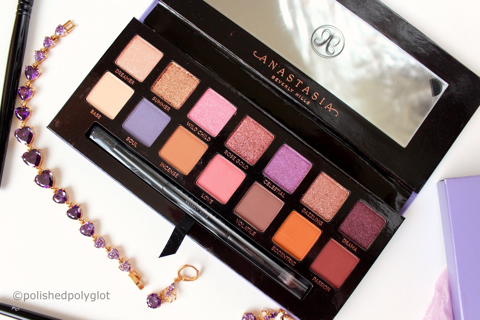 Makeup Look In Purple And Rose Gold Using Anastasia Beverly Hills