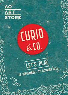 Curio & Co. Let's Play - Art show at Atelier Olschisky Art Store - 15 September - 17 October, 2015 (Designer and illustrator Cesare Asaro with writer Kirstie Shepherd - Curio and Co. OG - www.curioandco.com)